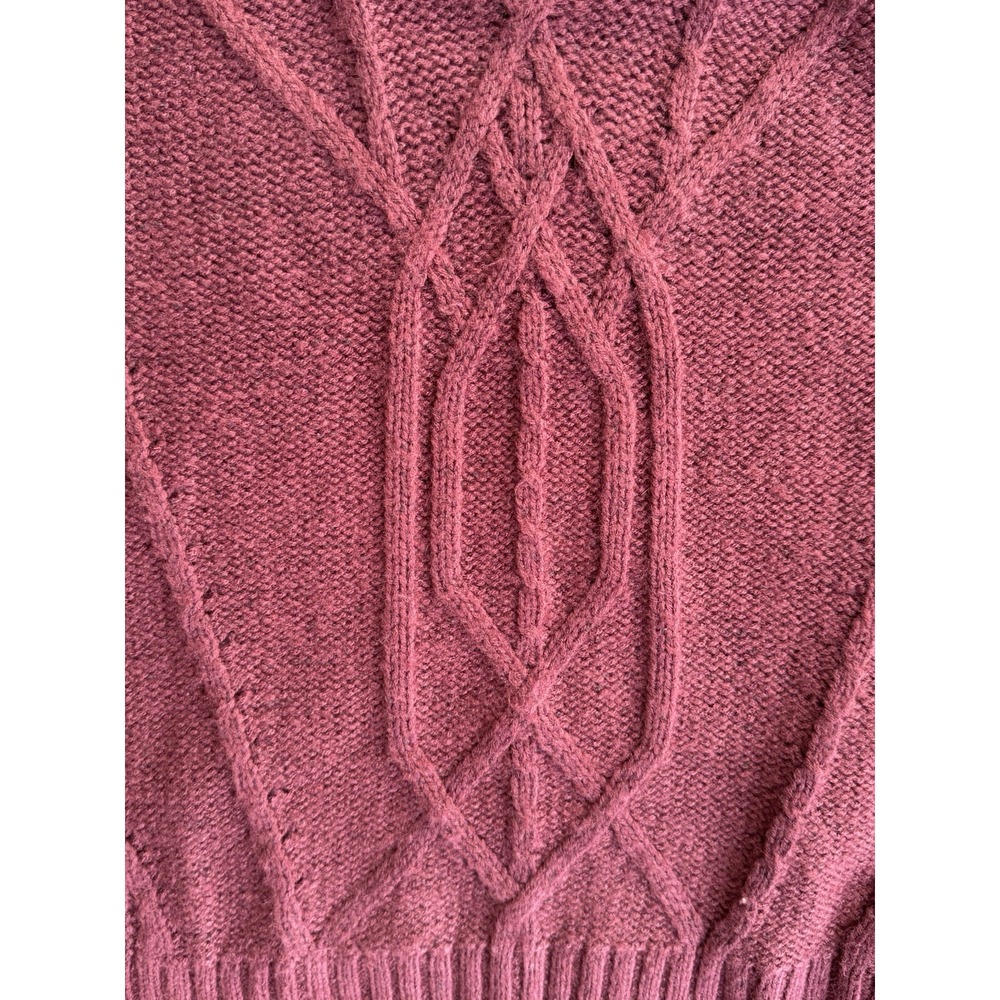 Natural reflections cable quarterzip pullover swe… - image 3